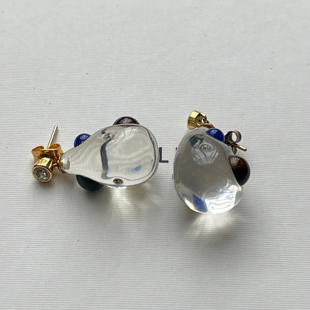 baroque crystal earrings - Picture 3 of 6